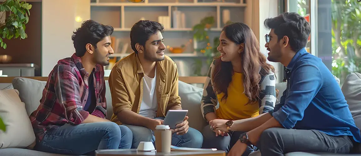 Elegant clubhouse lounge at Club Oasis showcasing premium interiors and social gathering spaces by Runwal Realty.