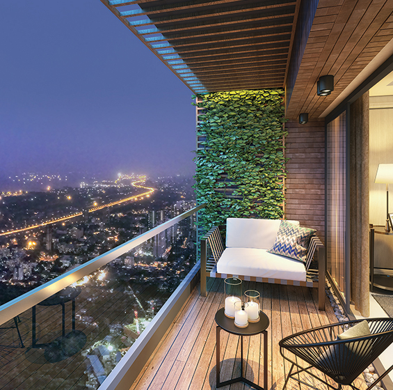 Pune Real Estate Market luxury apartments with balcony