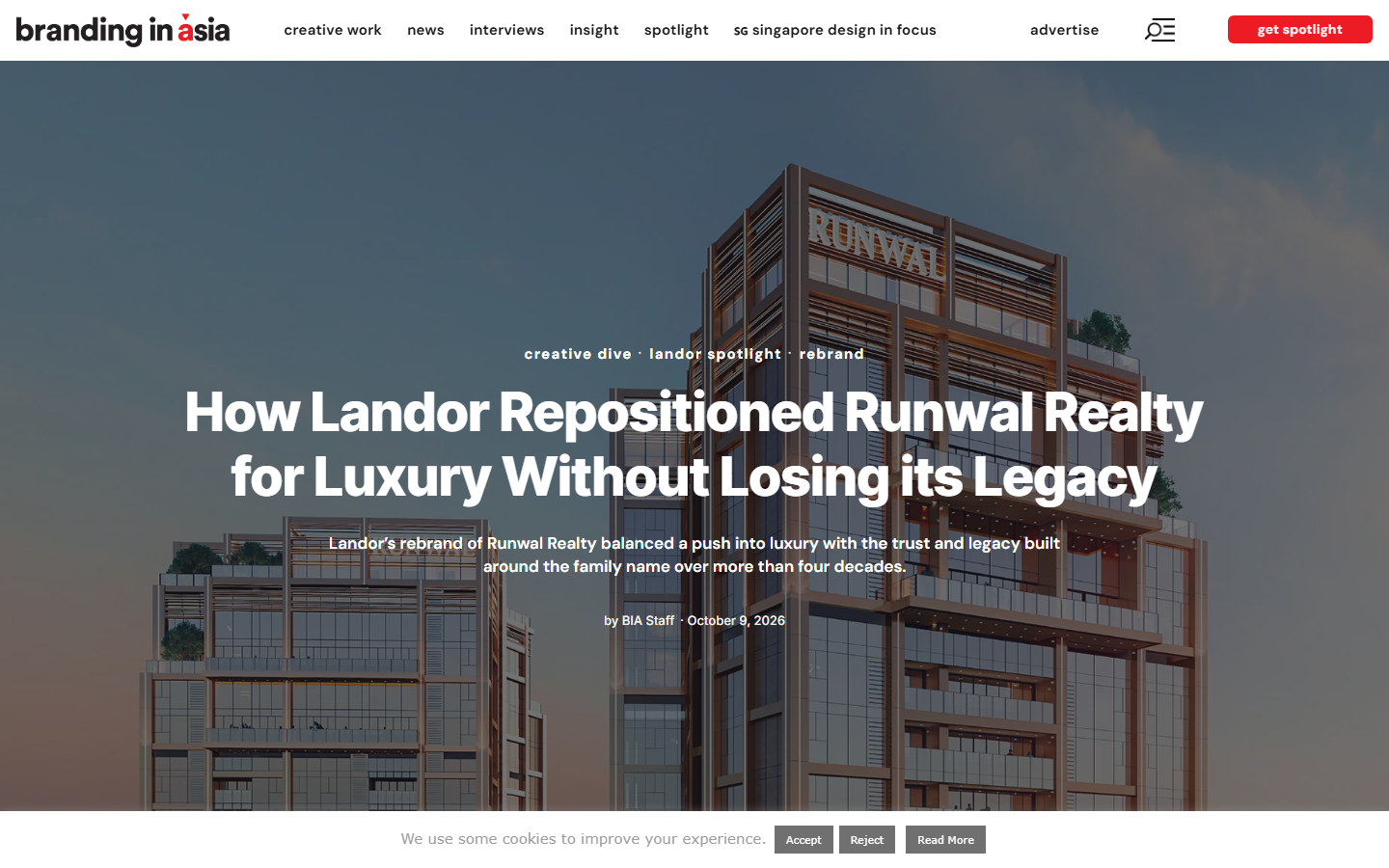 How Landor Repositioned Runwal Realty for Luxury Without Losing its Legacy